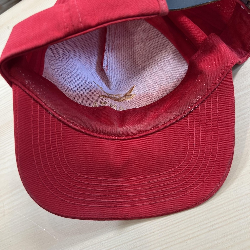 Vintage Bonanza N9449S Hat Cap Strap Back Mens One‎ Size Red Plane Aviation - Picture 5 of 6